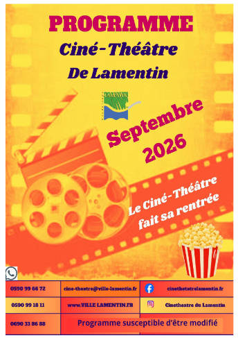 CINE-THEATRE - PROGRAMMATION SEPTEMBRE 2026