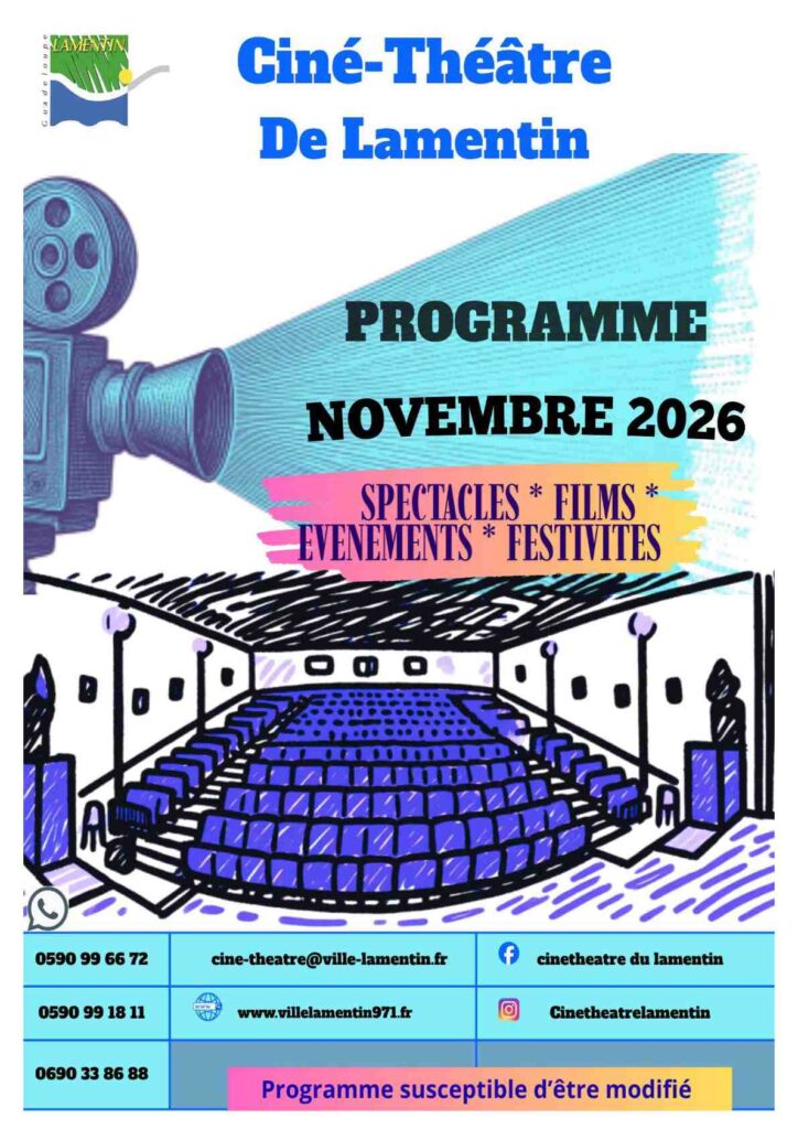 Programme - Ciné-Théâtre de Lamentin - Novembre 2026